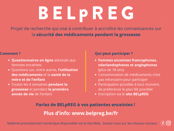 BELpREG – registre de grossesse en Belgique